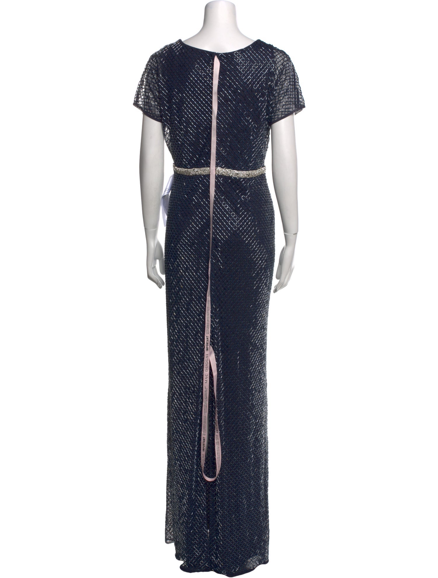 Mac Duggal Printed Long Dress